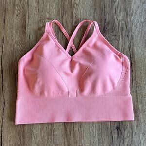 Soma Longline Strappy Pink Sports Bra Size XLarge